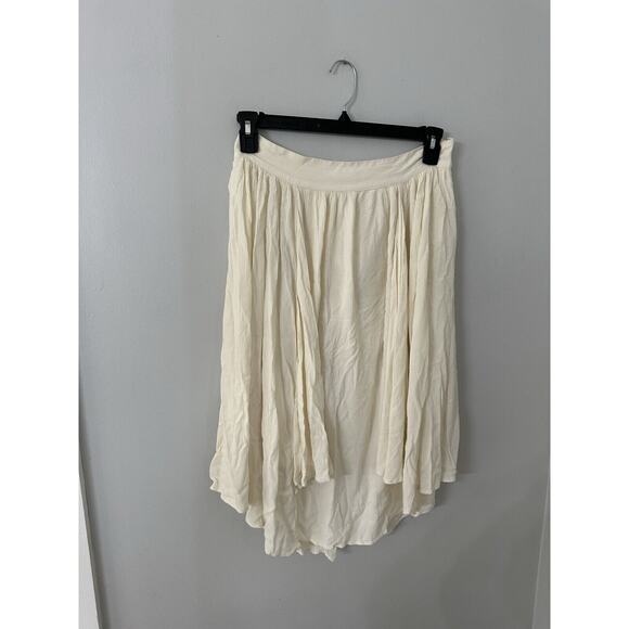 Ivory Cream Draped Midi Skirt Express Limited￼Edition Size Medium - Picture 1 of 7